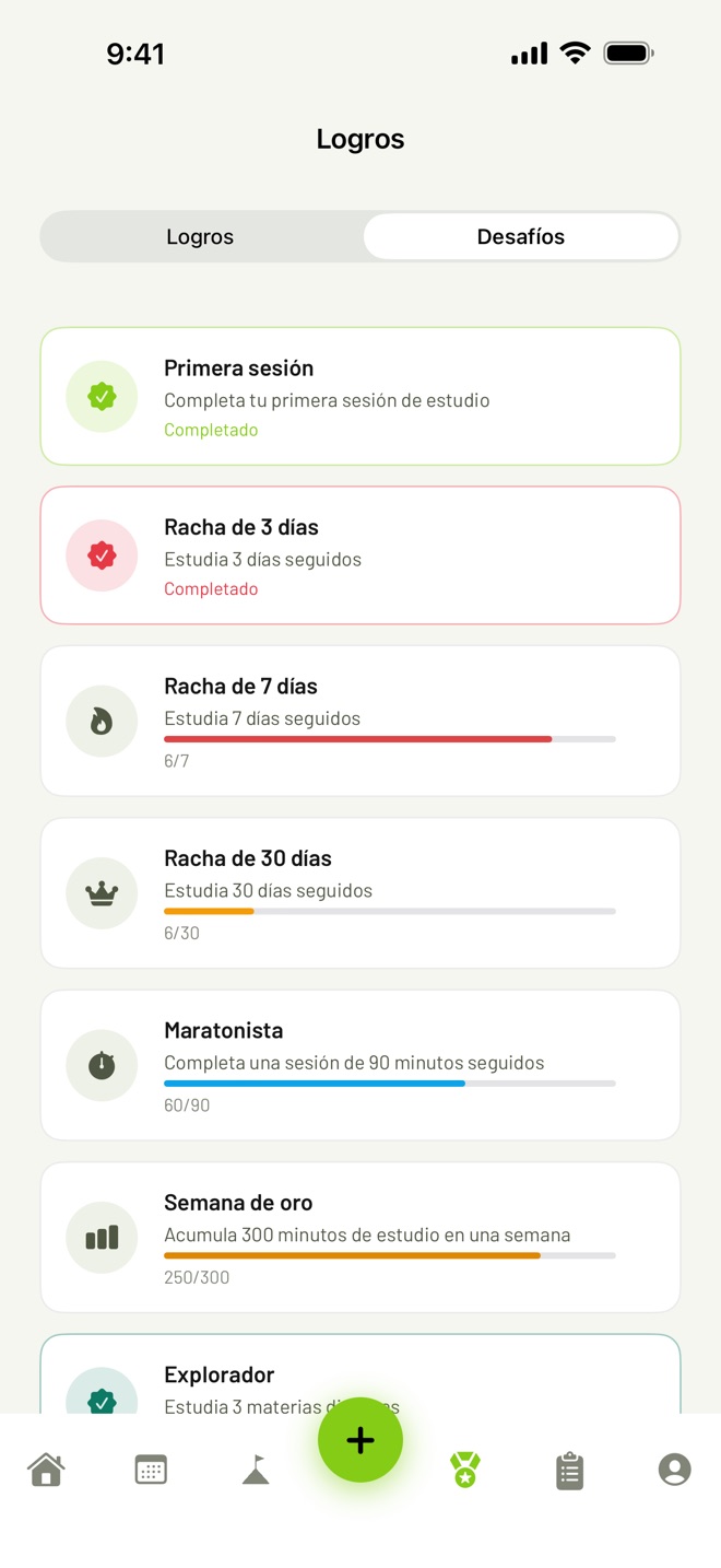 Desafíos con barras de progreso