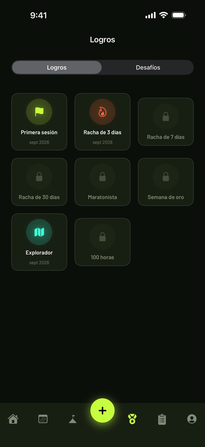 Logros en modo oscuro